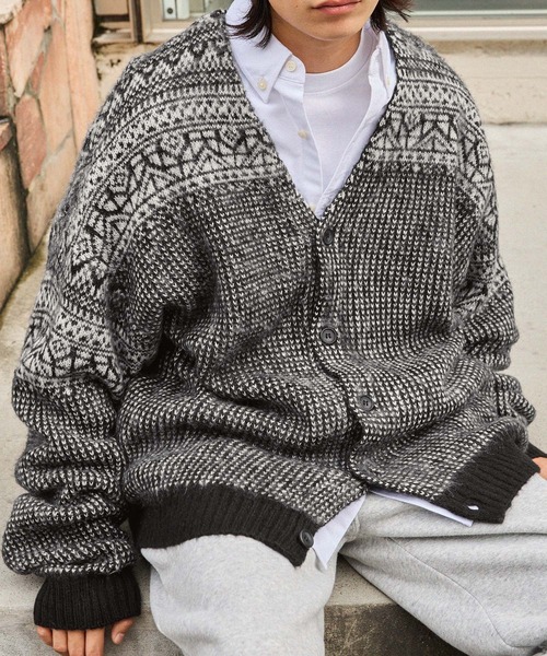 MONO-MART（モノマート）の「モヘアライクカラーリングニットオーバー