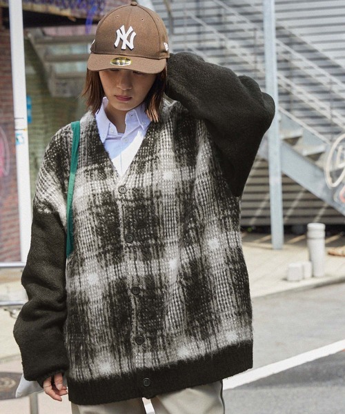 完売品番！kolor 23aw ロングモヘアカーディガン サイズ1 完売品番！kolor 23aw ロングモヘアカーディガン サイズ1 バイカラー