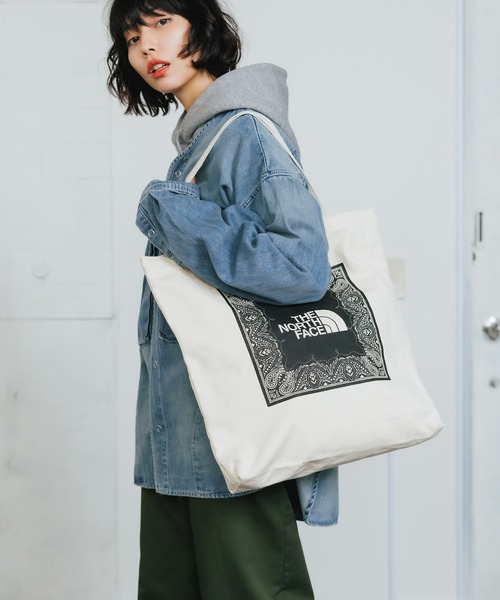 THE NORTH FACE(ザノースフェイス)の「日本未発売 THE NORTH FACE/ザ・ノースフェイス Cotton Canvas Tote トートバッグ(トートバッグ・メンズ・ベージュ/ブラック/ベージュ系その他・FREE)」の12枚目の写真