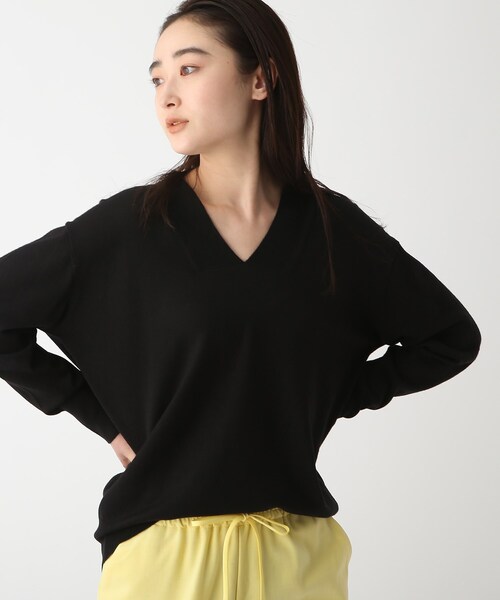 OPAQUE.CLIP（オペークドットクリップ）の「◆【Filivivi/フィルビビ】FOLCO デザインVネックニット（ニット/セーター・レディース・ホワイト系/ネイビー系5/サンドベージュ/ブラック・38/36/40/42）」の10枚目の写真