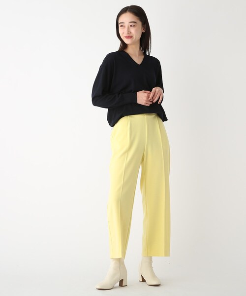 OPAQUE.CLIP（オペークドットクリップ）の「◆【Filivivi/フィルビビ】FOLCO デザインVネックニット（ニット/セーター・レディース・ホワイト系/ネイビー系5/サンドベージュ/ブラック・38/36/40/42）」の22枚目の写真