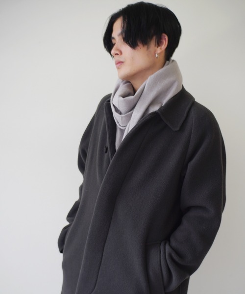 Port（ポート）の「大判 無地 マフラー（マフラー・メンズ・ブラック/ブルー/グレー/ネイビー・FREE）」の10枚目の写真