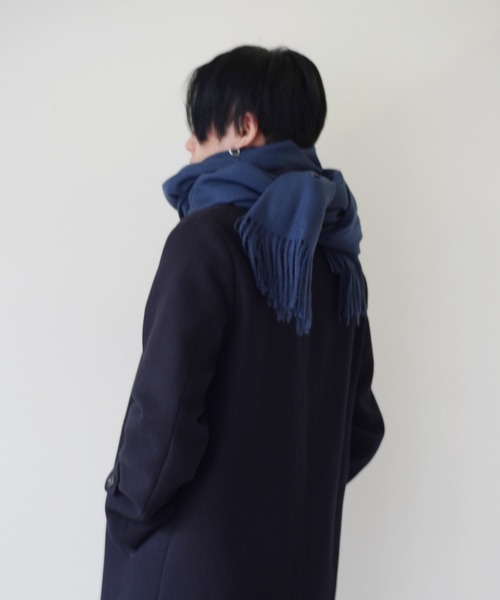 Port（ポート）の「大判 無地 マフラー（マフラー・メンズ・ブラック/ブルー/グレー/ネイビー・FREE）」の8枚目の写真