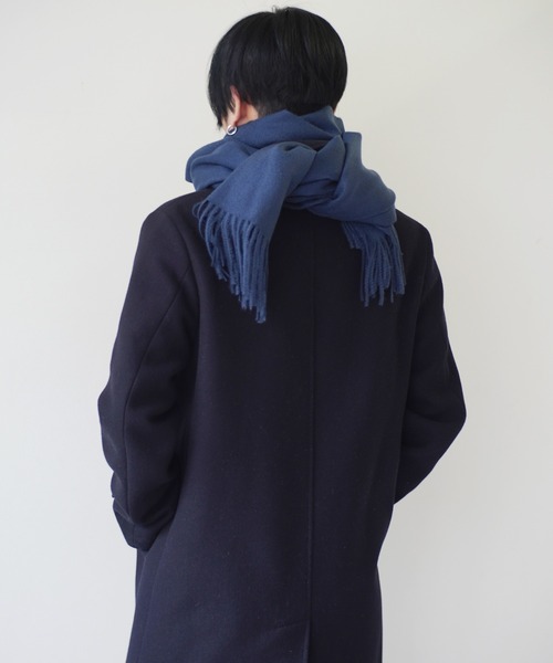 Port（ポート）の「大判 無地 マフラー（マフラー・メンズ・ブラック/ブルー/グレー/ネイビー・FREE）」の6枚目の写真