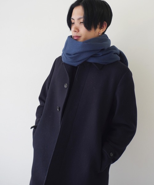 Port（ポート）の「大判 無地 マフラー（マフラー・メンズ・ブラック/ブルー/グレー/ネイビー・FREE）」の9枚目の写真