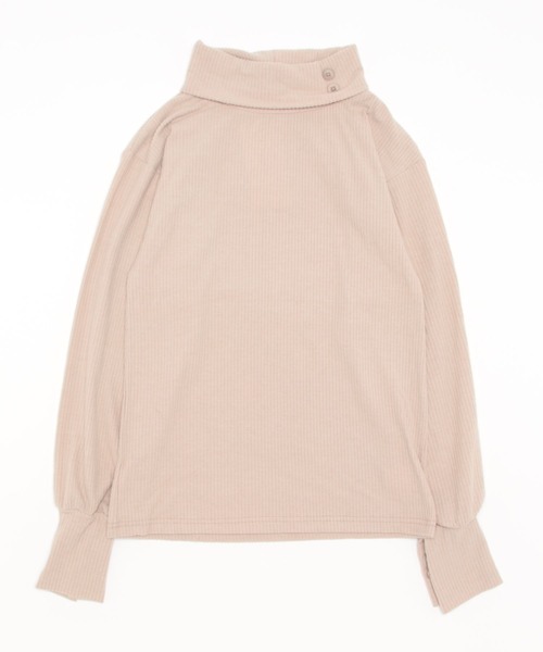 Amourire（アムリール）の「テレコハイネックプルオーバー（Tシャツ/カットソー・レディース・ベージュ/グリーン/ブラウン/ブラック・M/L）」の15枚目の写真