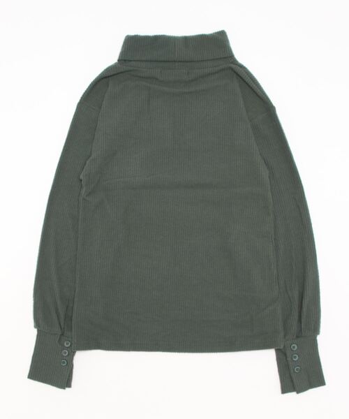 Amourire（アムリール）の「テレコハイネックプルオーバー（Tシャツ/カットソー・レディース・ベージュ/グリーン/ブラウン/ブラック・M/L）」の14枚目の写真