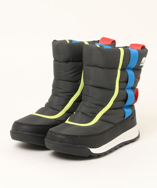 Columbia(コロンビア)の「SOREL ソレル YOUTH WHITNEY 2 PUFFY MID WP【防水/防寒/積寒地】キッズスノーブーツ(ユースウィットニー2パフィーミッドWP) NY3873(ブーツ・キッズ・ブラック系その他/ブラック・23.0cm/22.0cm/21.0cm/24.0cm/19.0cm/20.0cm)」の2枚目の写真