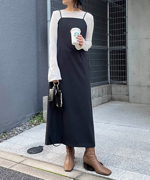 CAPRICIEUX LE'MAGE（カプリシューレマージュ）の「ソフトシアーTシャツ（Tシャツ/カットソー・レディース・ホワイト/ブラウン/ブラック/グレイッシュベージュ・FREE）」の12枚目の写真