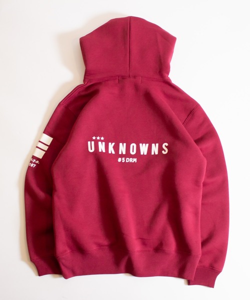 ALL ORDINARIES（オールオーディナリーズ）の「【＃5 DREAM（ナンバーファイブドリーム）】#5 UNKNOWNS 裏起毛プルパーカー（パーカー・メンズ・ブラック/杢グレー/バーガンディー・L/M/XL）」の18枚目の写真