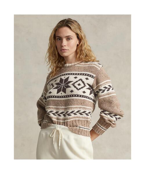 ポロラルフローレン　インターシャニット ウールブレンド セーター POLO RALPH LAUREN（ポロ ラルフ ローレン）の「インターシャ
