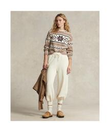 RRL インターシャニット リネンブレンド セーター 新品*RRL*インターシャニット リネンブレンド セーター*S*リミテッド