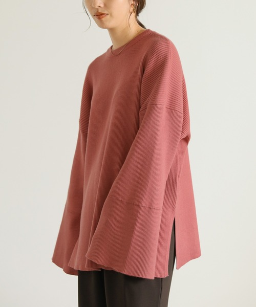 select MOCA(セレクトモカ)の「オープンスリーブクルーネックトップス(Tシャツ/カットソー・レディース・ピンク/グレイッシュベージュ/アイボリー/ブラック・FREE)」の9枚目の写真