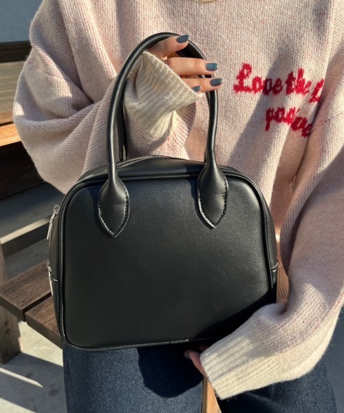 nemne store(ネンネストア)の「【nemne】2wayミニボストンショルダーバッグ(ショルダーバッグ・レディース・ブラック/ベージュ/ブラウン・フリー)」の10枚目の写真