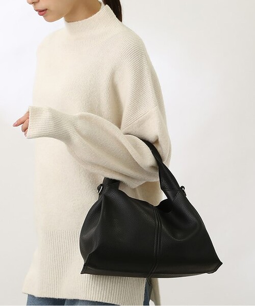 THE SHOP TK (ザ ショップ ティーケー )の「◆【軽量/ONOFF活躍/2WAY】シュリンクミドルトート/ワンハンドルバッグ(トートバッグ・レディース・ブラック/ブラウン系/ライトベージュ・00)」の16枚目の写真