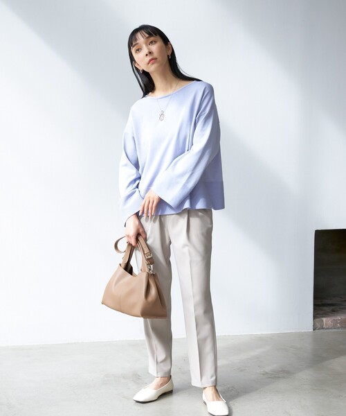 THE SHOP TK (ザ ショップ ティーケー )の「◆【軽量/ONOFF活躍/2WAY】シュリンクミドルトート/ワンハンドルバッグ(トートバッグ・レディース・ブラック/ブラウン系/ライトベージュ・00)」の19枚目の写真