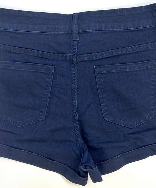 WHEIR(ウェア)の「familife フロントボタンショートパンツ(デニムパンツ・レディース・ダークインディゴブルー/ホワイト・LARGE/MEDIUM/SMALL)」の10枚目の写真