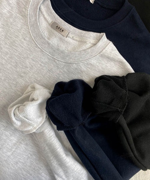 Dalfwin(ダールフィン)の「NEW Wave刺繍ロゴオーバーサイズスウェット(スウェット・レディース・グレー系その他/ネイビー/ブラック・FREE)」の7枚目の写真