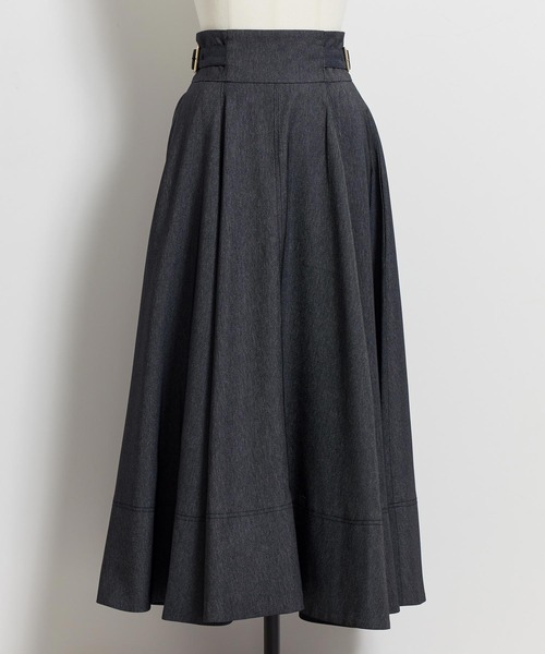 NOELA(ノエラ)の「デニムフレアスカート(スカート・レディース・インディゴブルー/ダークインディゴブルー/ブラック・M/S)」の13枚目の写真