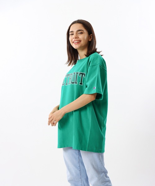 Champion（チャンピオン）の「【Champion/チャンピオン】メンズ リバースウィーブ(R) ショートスリーブTシャツ（Tシャツ/カットソー・メンズ・グレー/オートミール/ホワイト/ネイビー/ブラック/ライトグリーン・MEDIUM/LARGE/X-LARGE）」の17枚目の写真