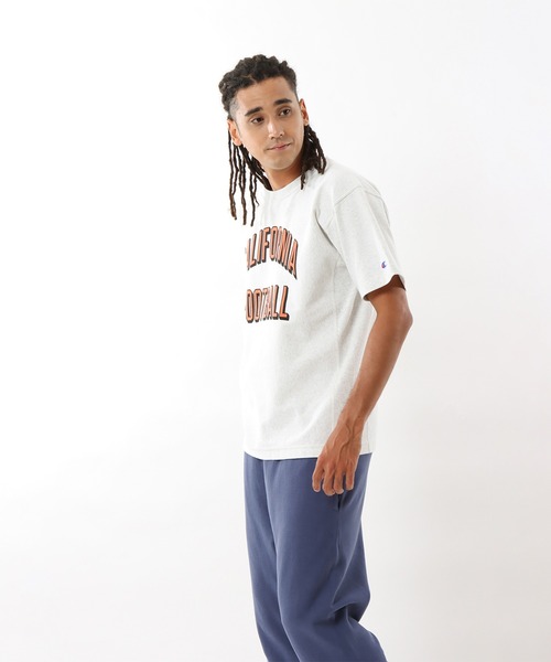Champion（チャンピオン）の「【Champion/チャンピオン】メンズ リバースウィーブ(R) ショートスリーブTシャツ（Tシャツ/カットソー・メンズ・グレー/オートミール/ホワイト/ネイビー/ブラック/ライトグリーン・MEDIUM/LARGE/X-LARGE）」の7枚目の写真
