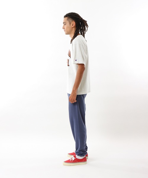 Champion（チャンピオン）の「【Champion/チャンピオン】メンズ リバースウィーブ(R) ショートスリーブTシャツ（Tシャツ/カットソー・メンズ・グレー/オートミール/ホワイト/ネイビー/ブラック/ライトグリーン・MEDIUM/LARGE/X-LARGE）」の9枚目の写真