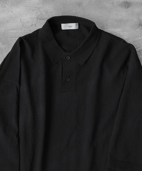 トップス remer loose dual yarn dry polo remer（リメール）の「loose dual yarn dry polo / ルーズ