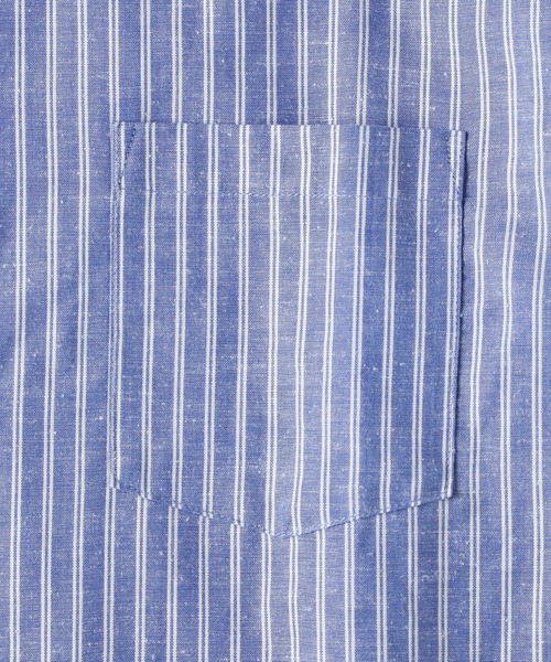 BACK NUMBER（バックナンバー）の「【BACK NUMBER】サラサラリネン混ストライプ（シャツ/ブラウス・メンズ・ホワイト/サックスブルー/ベージュ・S/M/L/XL）」の13枚目の写真