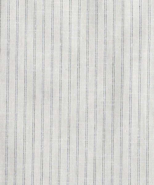 BACK NUMBER（バックナンバー）の「【BACK NUMBER】サラサラリネン混ストライプ（シャツ/ブラウス・メンズ・ホワイト/サックスブルー/ベージュ・S/M/L/XL）」の8枚目の写真