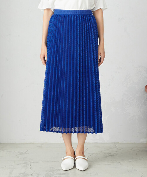 COMME CA ISM（コムサイズム）の「レース プリーツスカート（スカート・レディース・ブラック/ホワイト/ブルー・LARGE/MEDIUM）」の13枚目の写真