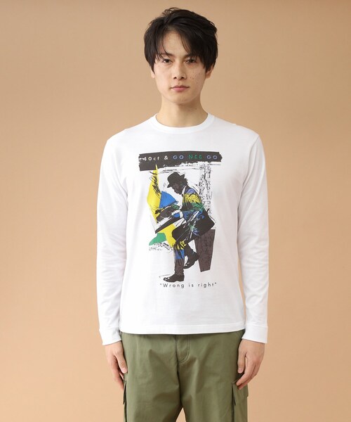 40ｃｔ＆525（フォーティーカラッツアンドゴーニーゴ）の「◆【Sサイズ～】ピアニストプリントTシャツ（Tシャツ/カットソー・メンズ・ホワイト/ライトグレー/ライトベージュ・01/02/03/04）」の14枚目の写真