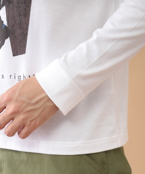 40ｃｔ＆525（フォーティーカラッツアンドゴーニーゴ）の「◆【Sサイズ～】ピアニストプリントTシャツ（Tシャツ/カットソー・メンズ・ホワイト/ライトグレー/ライトベージュ・01/02/03/04）」の12枚目の写真