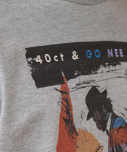 40ｃｔ＆525（フォーティーカラッツアンドゴーニーゴ）の「◆【Sサイズ～】ピアニストプリントTシャツ（Tシャツ/カットソー・メンズ・ホワイト/ライトグレー/ライトベージュ・01/02/03/04）」の17枚目の写真