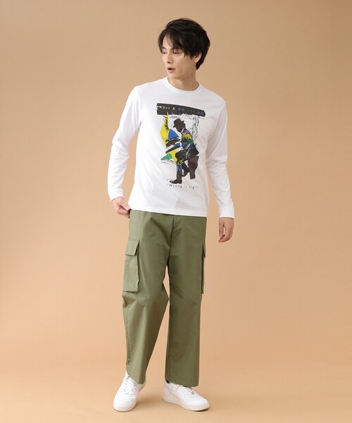 40ｃｔ＆525（フォーティーカラッツアンドゴーニーゴ）の「◆【Sサイズ～】ピアニストプリントTシャツ（Tシャツ/カットソー・メンズ・ホワイト/ライトグレー/ライトベージュ・01/02/03/04）」の11枚目の写真