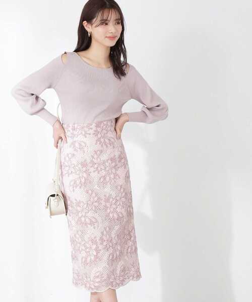 PROPORTION BODY DRESSING（プロポーションボディドレッシング）の「ショルダースリットニット / 1213170307（ニット/セーター・レディース・ブルー/グレー/ホワイト系その他・FREE）」の6枚目の写真