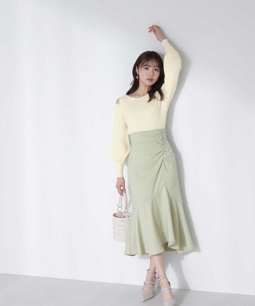 PROPORTION BODY DRESSING（プロポーションボディドレッシング）の「ショルダースリットニット / 1213170307（ニット/セーター・レディース・ブルー/グレー/ホワイト系その他・FREE）」の13枚目の写真