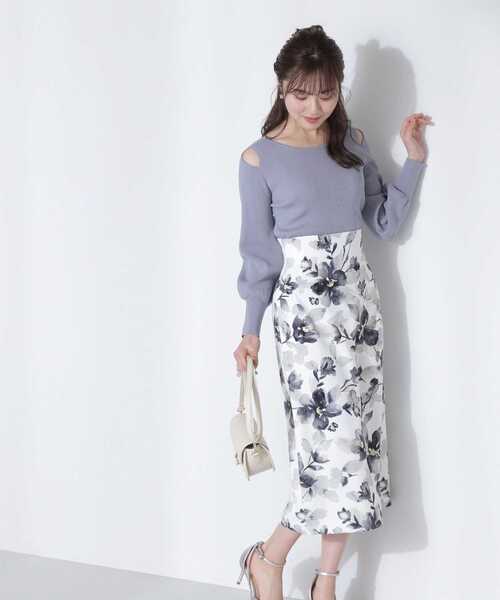 PROPORTION BODY DRESSING（プロポーションボディドレッシング）の「ショルダースリットニット / 1213170307（ニット/セーター・レディース・ブルー/グレー/ホワイト系その他・FREE）」の20枚目の写真