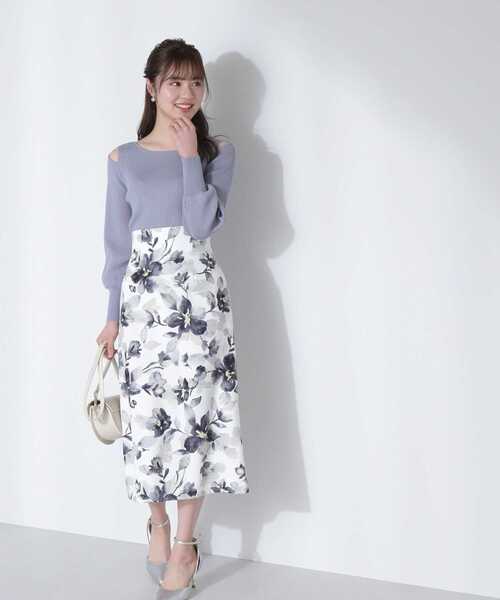 PROPORTION BODY DRESSING（プロポーションボディドレッシング）の「ショルダースリットニット / 1213170307（ニット/セーター・レディース・ブルー/グレー/ホワイト系その他・FREE）」の21枚目の写真