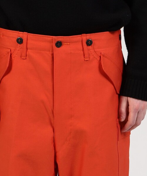 TUKI（ツキ）の「TUKI FIELD CARGO コットン カーゴパンツ（カーゴパンツ・メンズ・オレンジ/ブラック・2/S）」の8枚目の写真