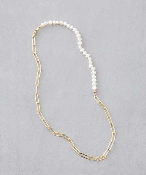 BEARDSLEY(ビアズリー)の「【クロレ】淡水パールコンビアレンジネックレス(ネックレス・レディース・ゴールド・FREE)」の1枚目の写真