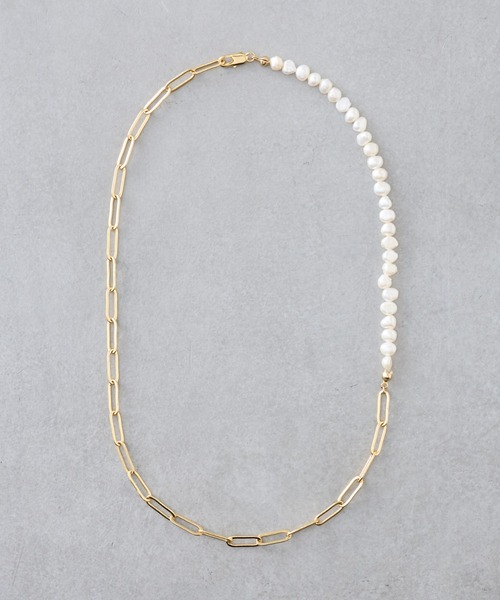 BEARDSLEY(ビアズリー)の「【クロレ】淡水パールコンビアレンジネックレス(ネックレス・レディース・ゴールド・FREE)」の2枚目の写真