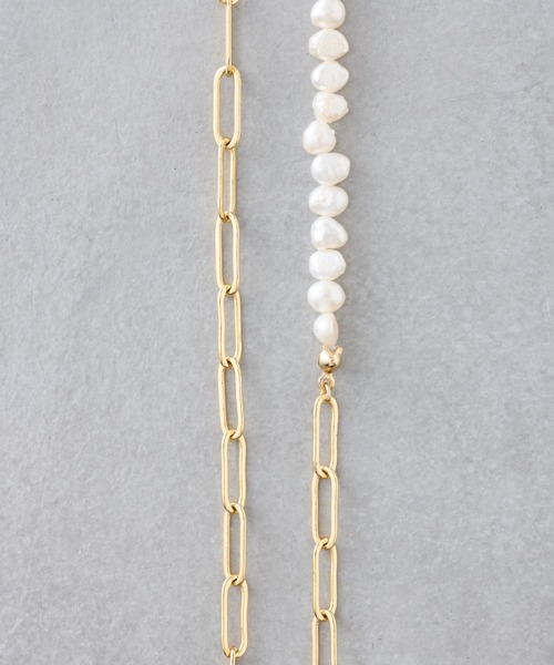 BEARDSLEY(ビアズリー)の「【クロレ】淡水パールコンビアレンジネックレス(ネックレス・レディース・ゴールド・FREE)」の3枚目の写真