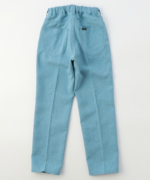Lee(リー)の「Lee/リー【110-150cm】キッズ ウエストゴム きれいめ スラックスパンツ(デニムパンツ・キッズ・ブルー/ピンク/ベージュ/ライトグリーン/ブラック・110/150/120/140/130)」の1枚目の写真