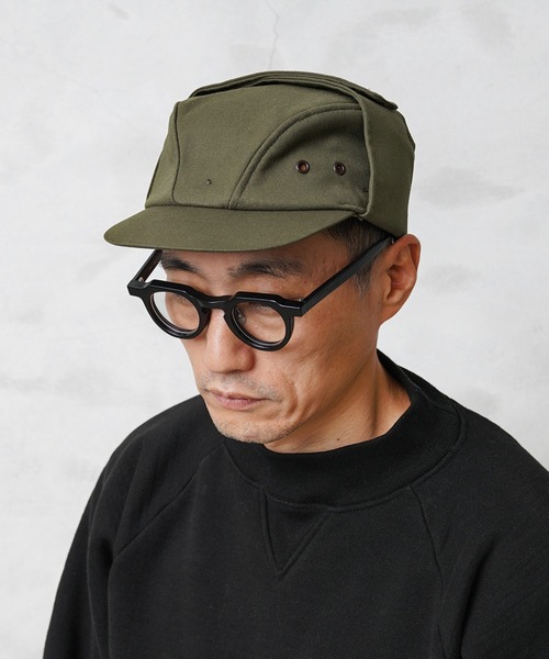 実物　イヤーフラップ付きビンテージ　M51 Cotton Field Cap 実物 イヤーフラップ付きビンテージ M51 Cotton Field Cap
