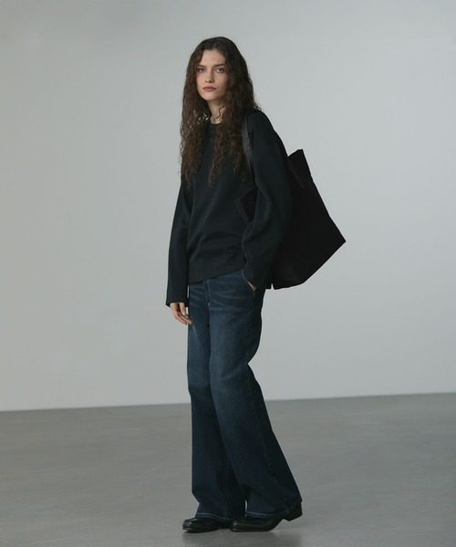 CALLNE（カルネ）の「【CALLNE】Semi Flare Denim Pants / セミフレア デニムパンツ（デニムパンツ・メンズ・ブラック/ブルー/インディゴブルー/ブラウン/グレー・M/L）」の6枚目の写真