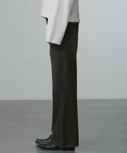 CALLNE（カルネ）の「【CALLNE】Semi Flare Denim Pants / セミフレア デニムパンツ（デニムパンツ・メンズ・ブラック/ブルー/インディゴブルー/ブラウン/グレー・M/L）」の11枚目の写真