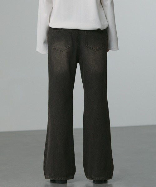 CALLNE（カルネ）の「【CALLNE】Semi Flare Denim Pants / セミフレア デニムパンツ（デニムパンツ・メンズ・ブラック/ブルー/インディゴブルー/ブラウン/グレー・M/L）」の12枚目の写真