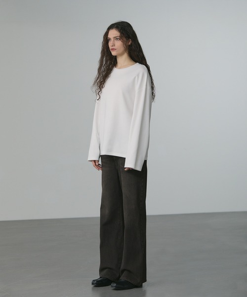 CALLNE（カルネ）の「【CALLNE】Semi Flare Denim Pants / セミフレア デニムパンツ（デニムパンツ・メンズ・ブラック/ブルー/インディゴブルー/ブラウン/グレー・M/L）」の16枚目の写真