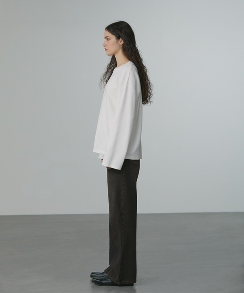 CALLNE（カルネ）の「【CALLNE】Semi Flare Denim Pants / セミフレア デニムパンツ（デニムパンツ・メンズ・ブラック/ブルー/インディゴブルー/ブラウン/グレー・M/L）」の17枚目の写真