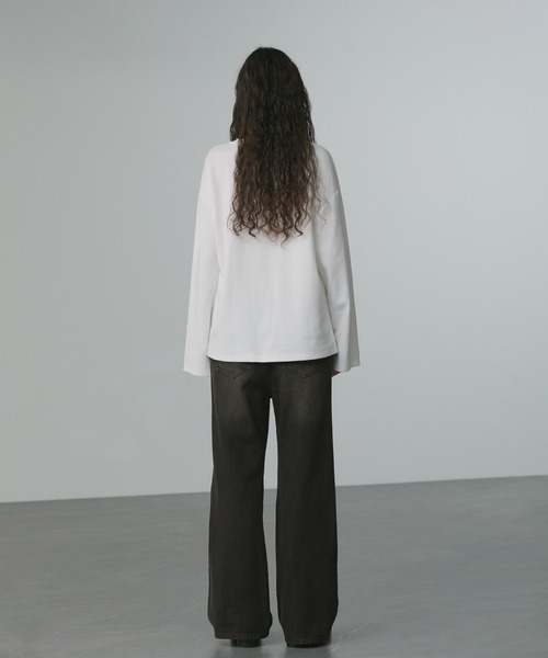 CALLNE（カルネ）の「【CALLNE】Semi Flare Denim Pants / セミフレア デニムパンツ（デニムパンツ・メンズ・ブラック/ブルー/インディゴブルー/ブラウン/グレー・M/L）」の18枚目の写真